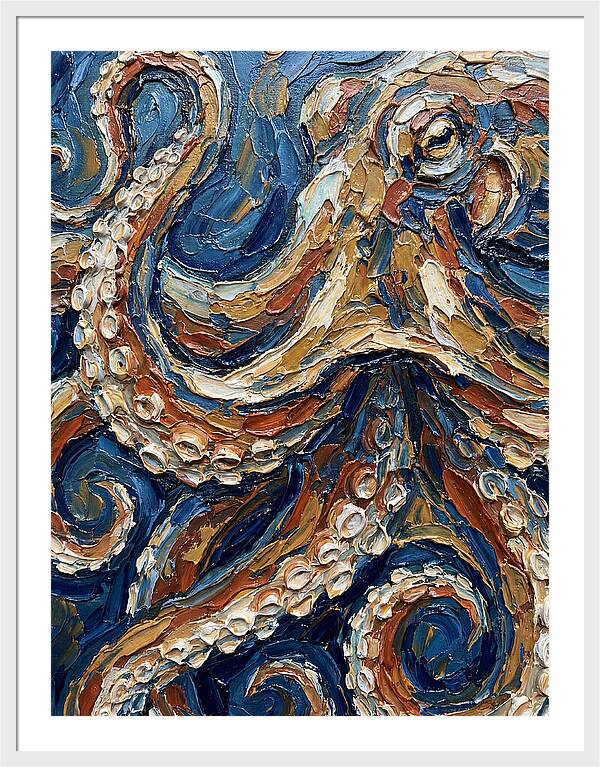 Octopus In Vibrant Swirls