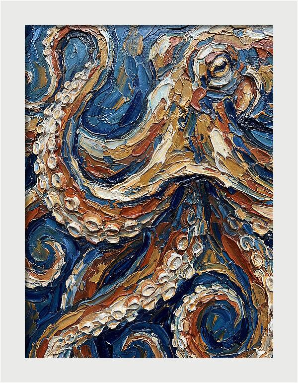 Octopus In Vibrant Swirls