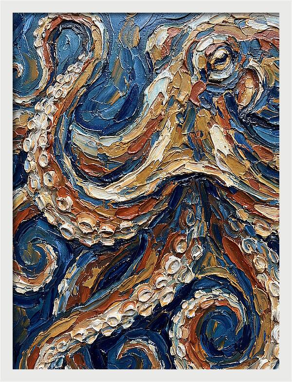 Octopus In Vibrant Swirls
