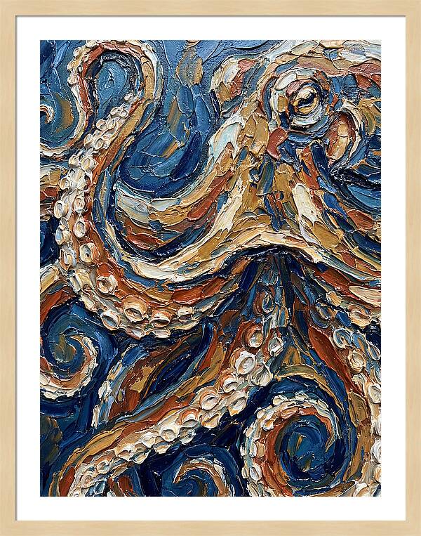 Octopus In Vibrant Swirls