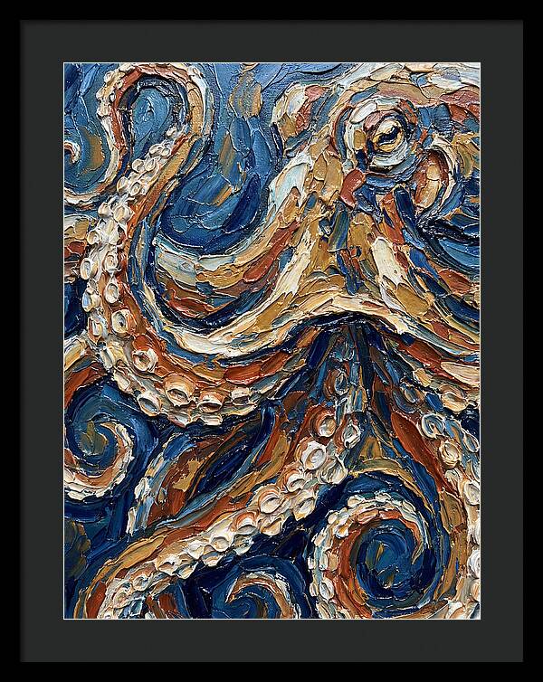 Octopus In Vibrant Swirls