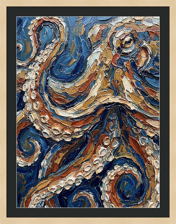 Octopus In Vibrant Swirls