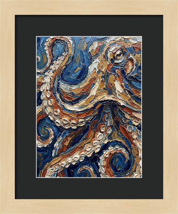 Octopus In Vibrant Swirls