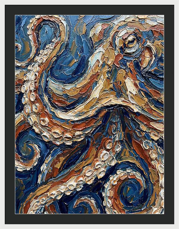 Octopus In Vibrant Swirls