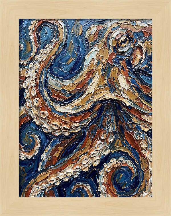 Octopus In Vibrant Swirls