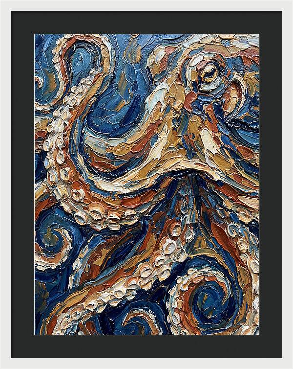 Octopus In Vibrant Swirls