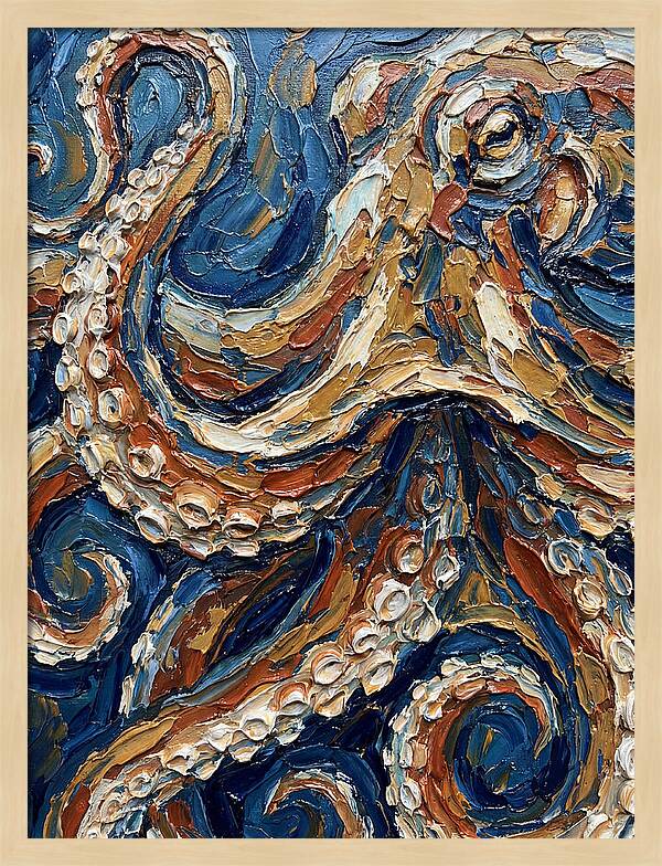 Octopus In Vibrant Swirls