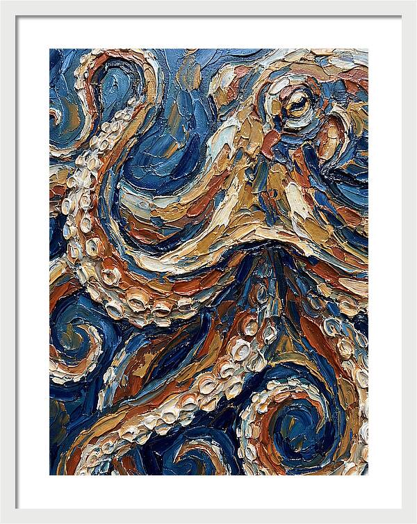 Octopus In Vibrant Swirls