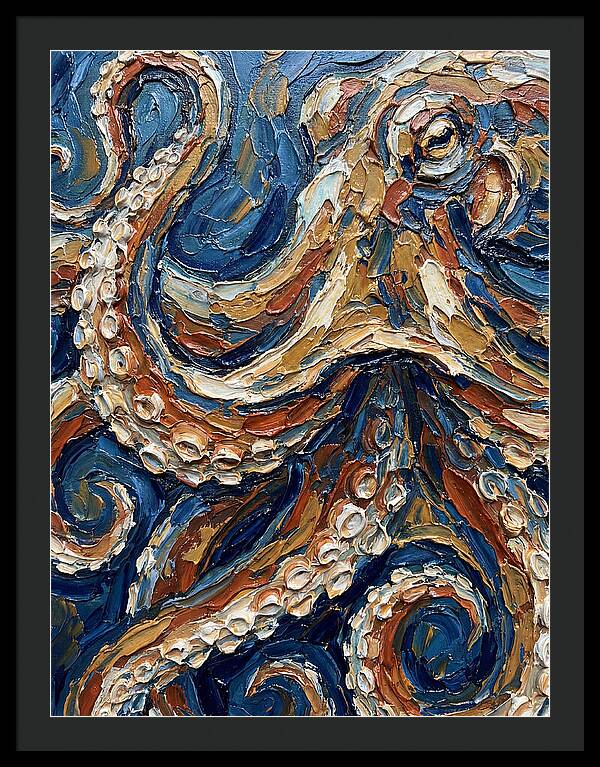 Octopus In Vibrant Swirls