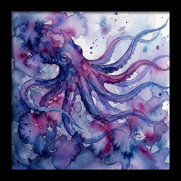 Octopus In Watercolor Dreamscape