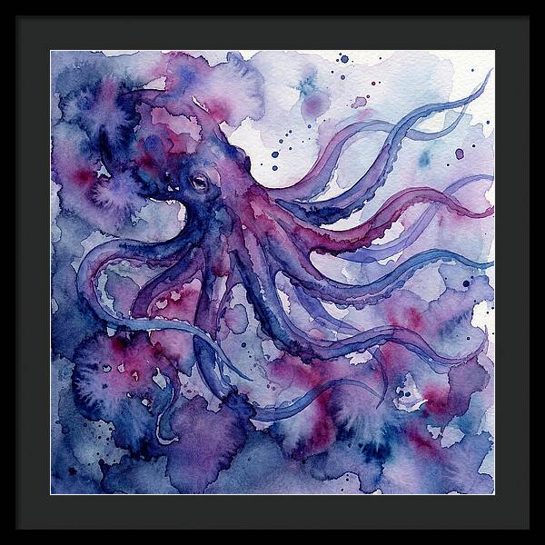 Octopus In Watercolor Dreamscape