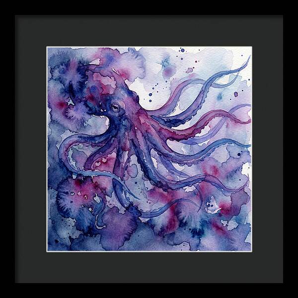 Octopus In Watercolor Dreamscape