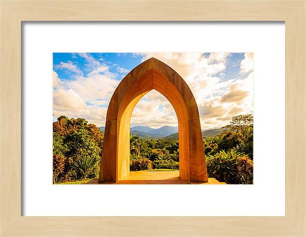 Ogival Arch Framing Natures Beauty