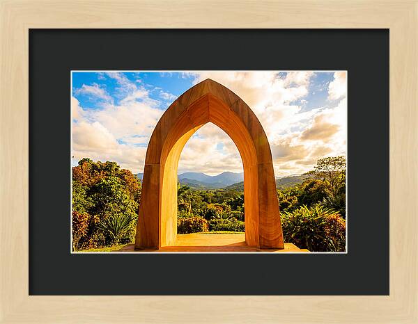 Ogival Arch Framing Natures Beauty
