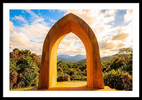 Ogival Arch Framing Natures Beauty