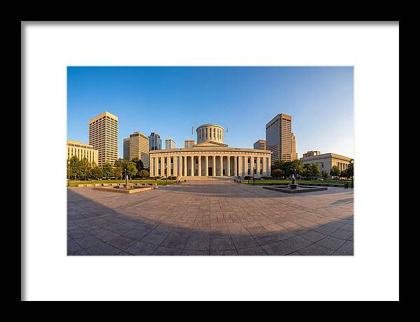 Ohio State Capitol At Dusk