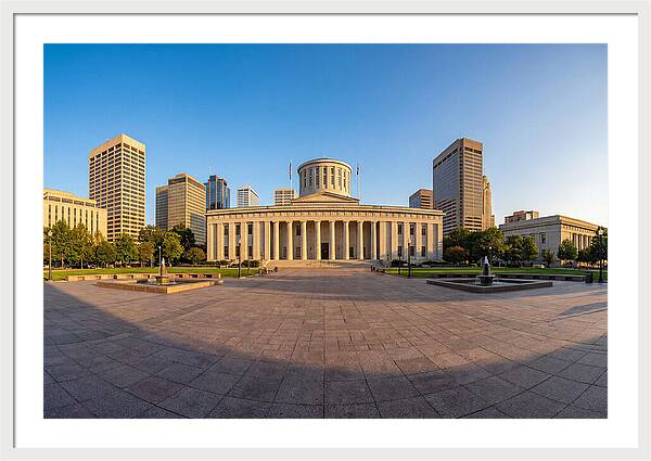 Ohio State Capitol At Dusk