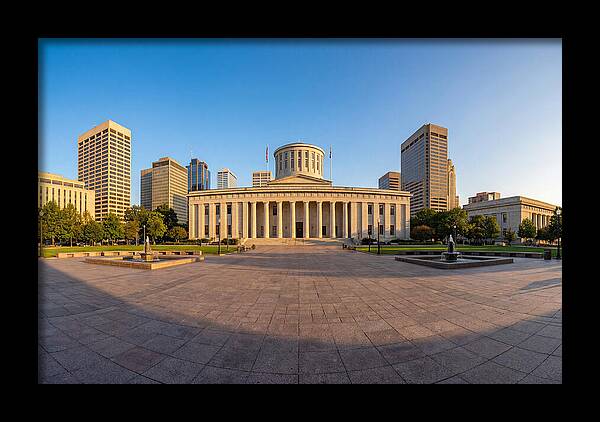 Ohio State Capitol At Dusk