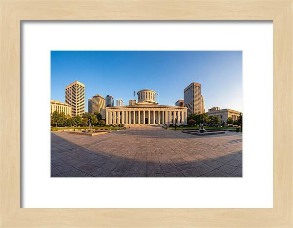 Ohio State Capitol At Dusk