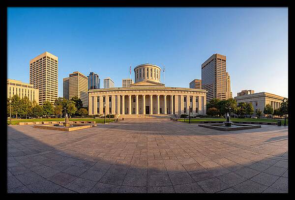 Ohio State Capitol At Dusk