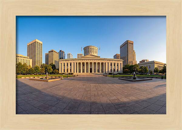 Ohio State Capitol At Dusk