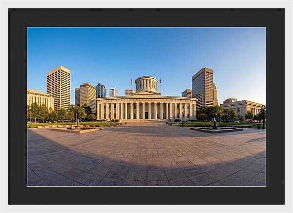 Ohio State Capitol At Dusk