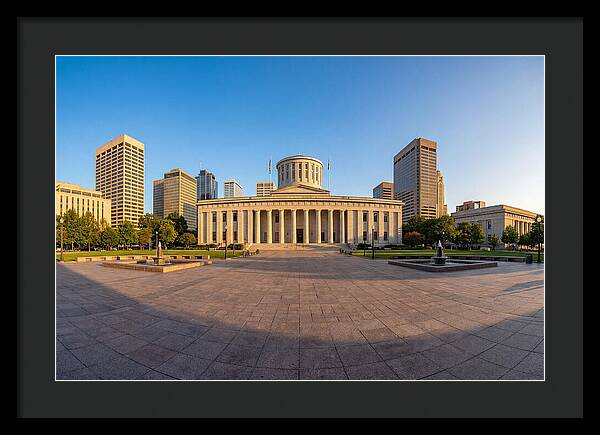 Ohio State Capitol At Dusk