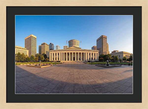 Ohio State Capitol At Dusk
