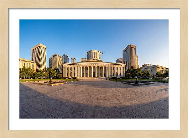 Ohio State Capitol At Dusk