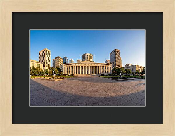 Ohio State Capitol At Dusk