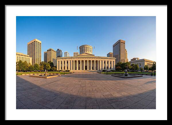 Ohio State Capitol At Dusk