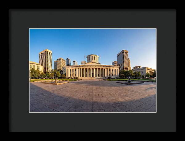 Ohio State Capitol At Dusk