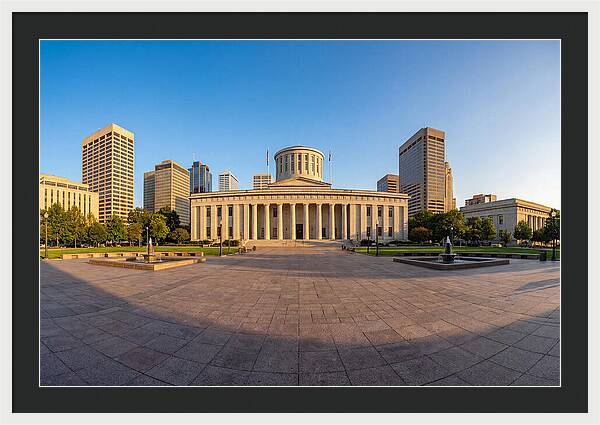 Ohio State Capitol At Dusk