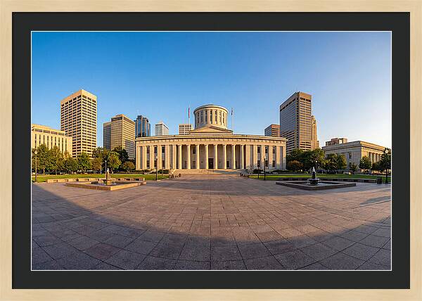 Ohio State Capitol At Dusk
