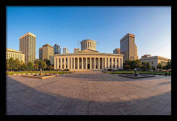 Ohio State Capitol At Dusk
