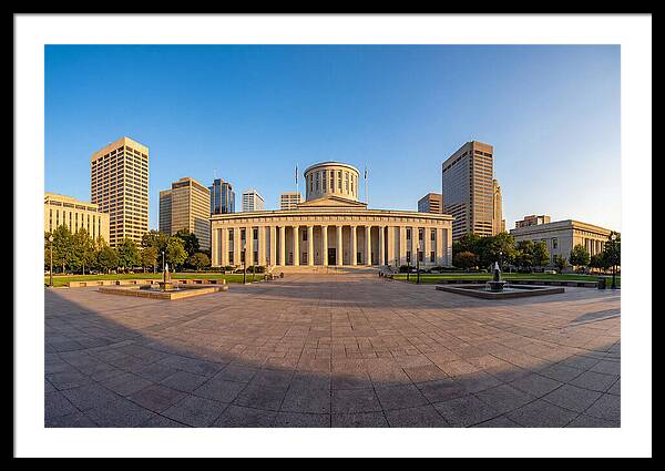 Ohio State Capitol At Dusk