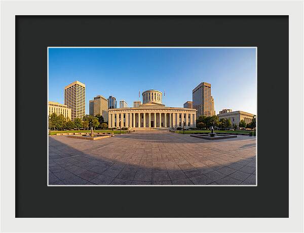 Ohio State Capitol At Dusk