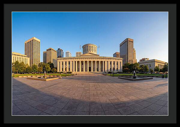 Ohio State Capitol At Dusk