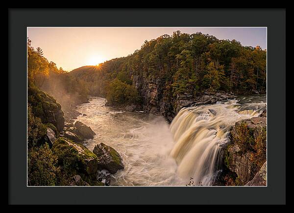 Ohiopyle Falls At Sunset