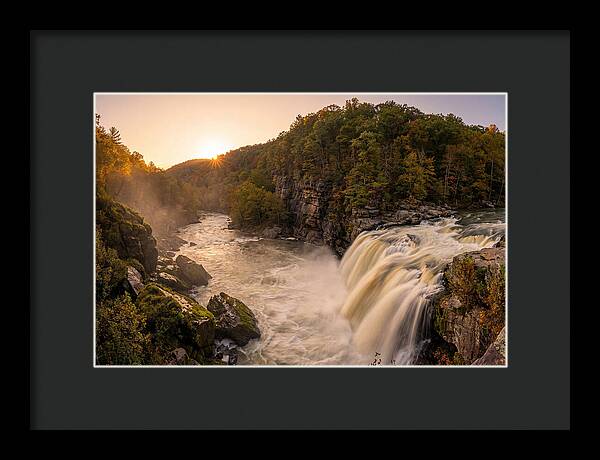Ohiopyle Falls At Sunset