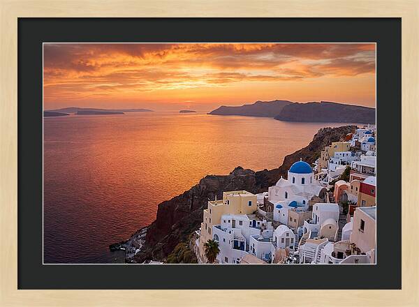 Oia Village Sunset Serenity