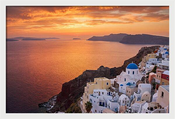 Oia Village Sunset Serenity