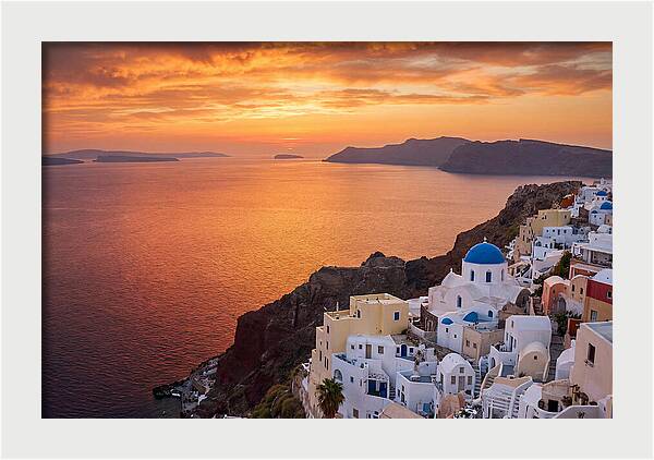 Oia Village Sunset Serenity
