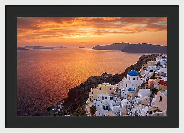 Oia Village Sunset Serenity