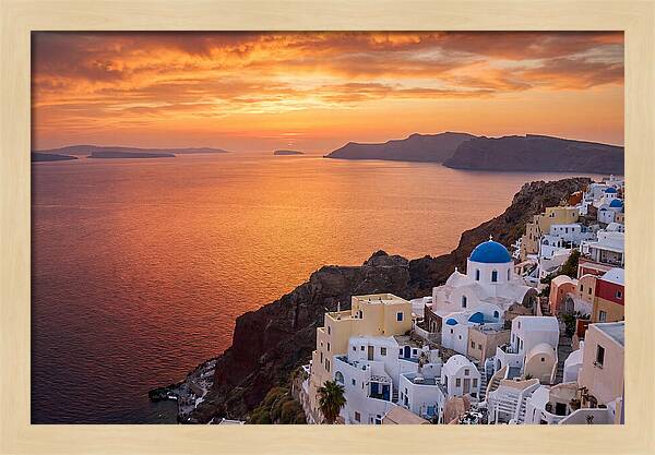 Oia Village Sunset Serenity