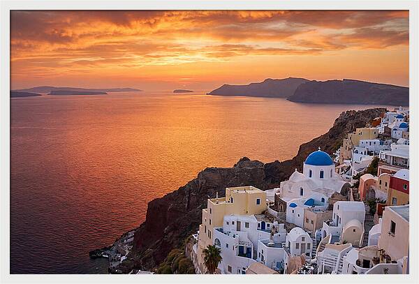 Oia Village Sunset Serenity