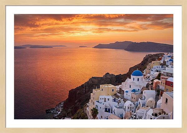 Oia Village Sunset Serenity