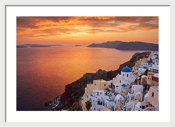 Oia Village Sunset Serenity