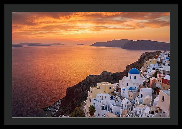 Oia Village Sunset Serenity