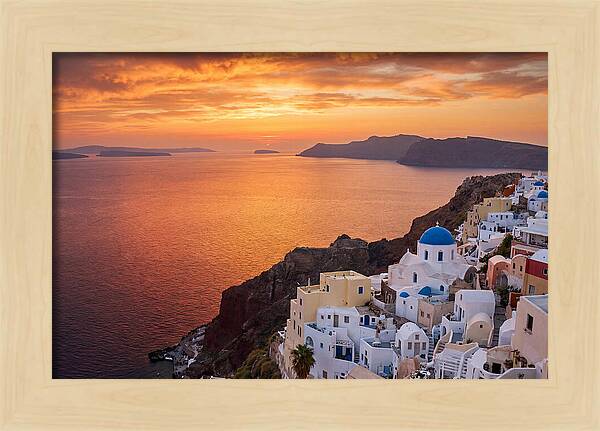 Oia Village Sunset Serenity